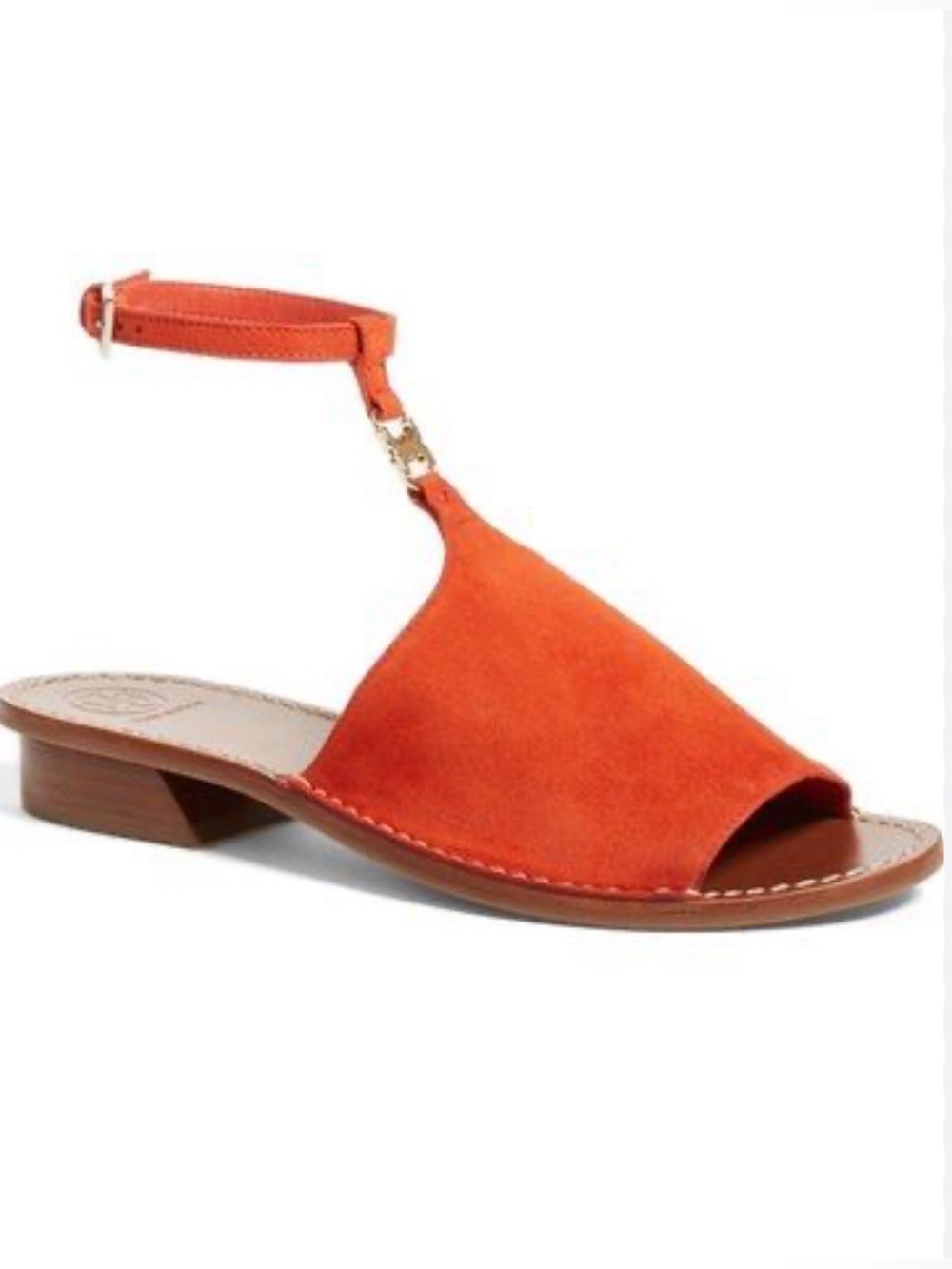 Tory Burch Gemini Link Red Ankle Sandals Size: 7M